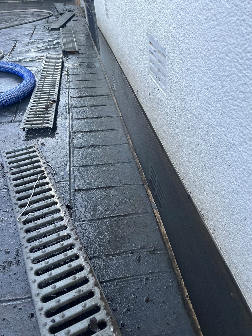 Drainage clearance in Ribchester - before