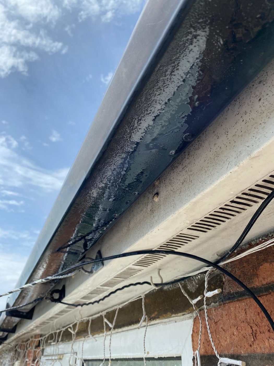 Fascia and soffit cleaning in Preston - before
