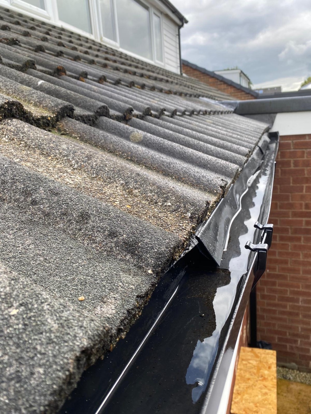 Gutter cleaning in Bamber Bridge - after