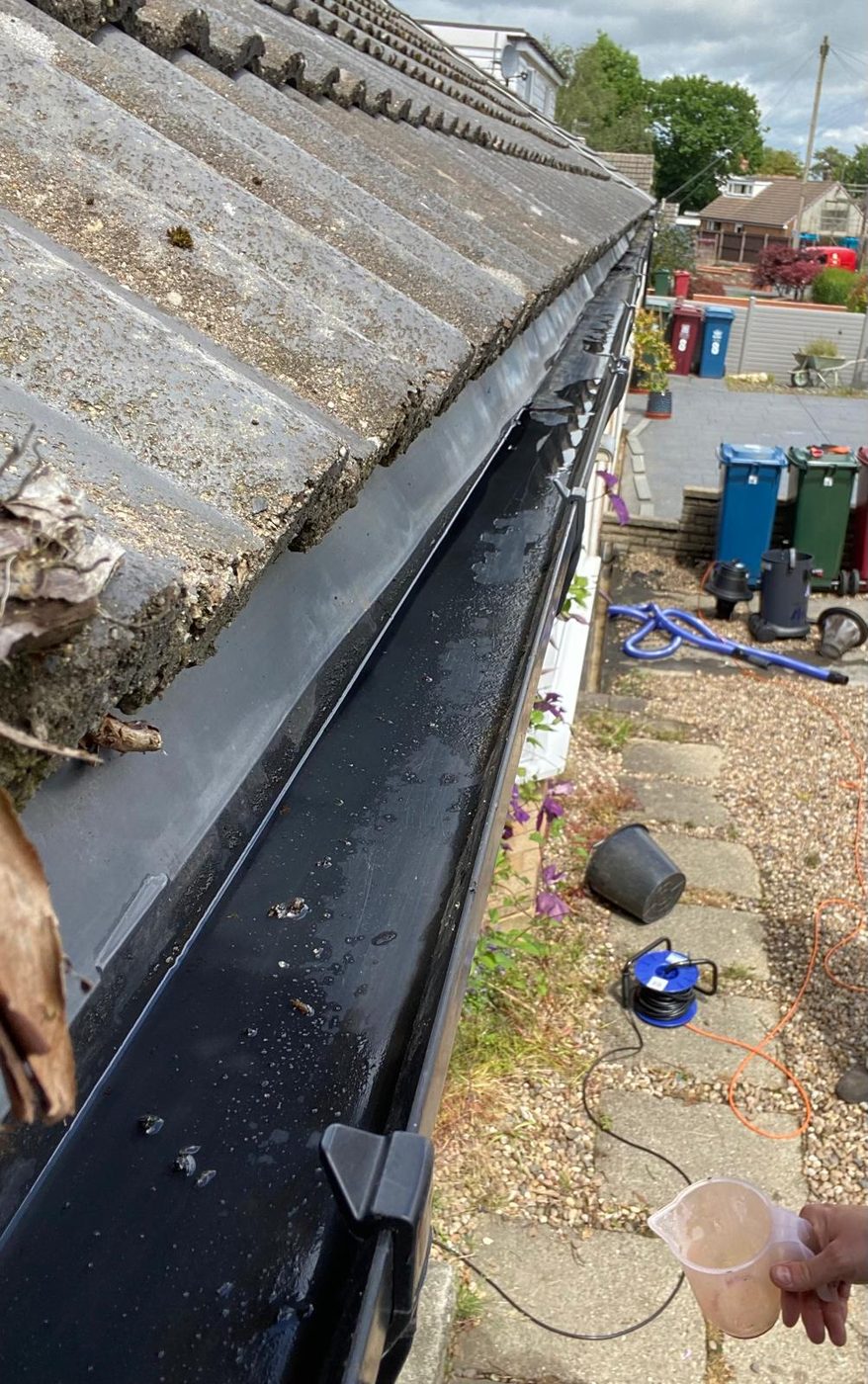 Gutter cleaning in Blackburn - after