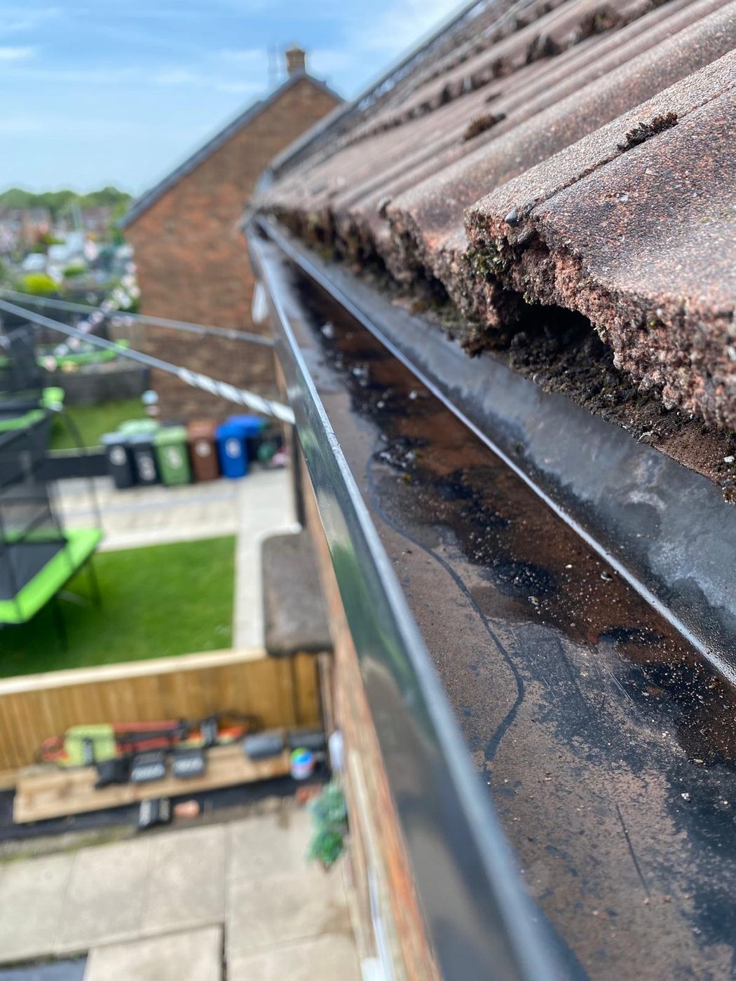 Gutter cleaning in Clitheroe - after