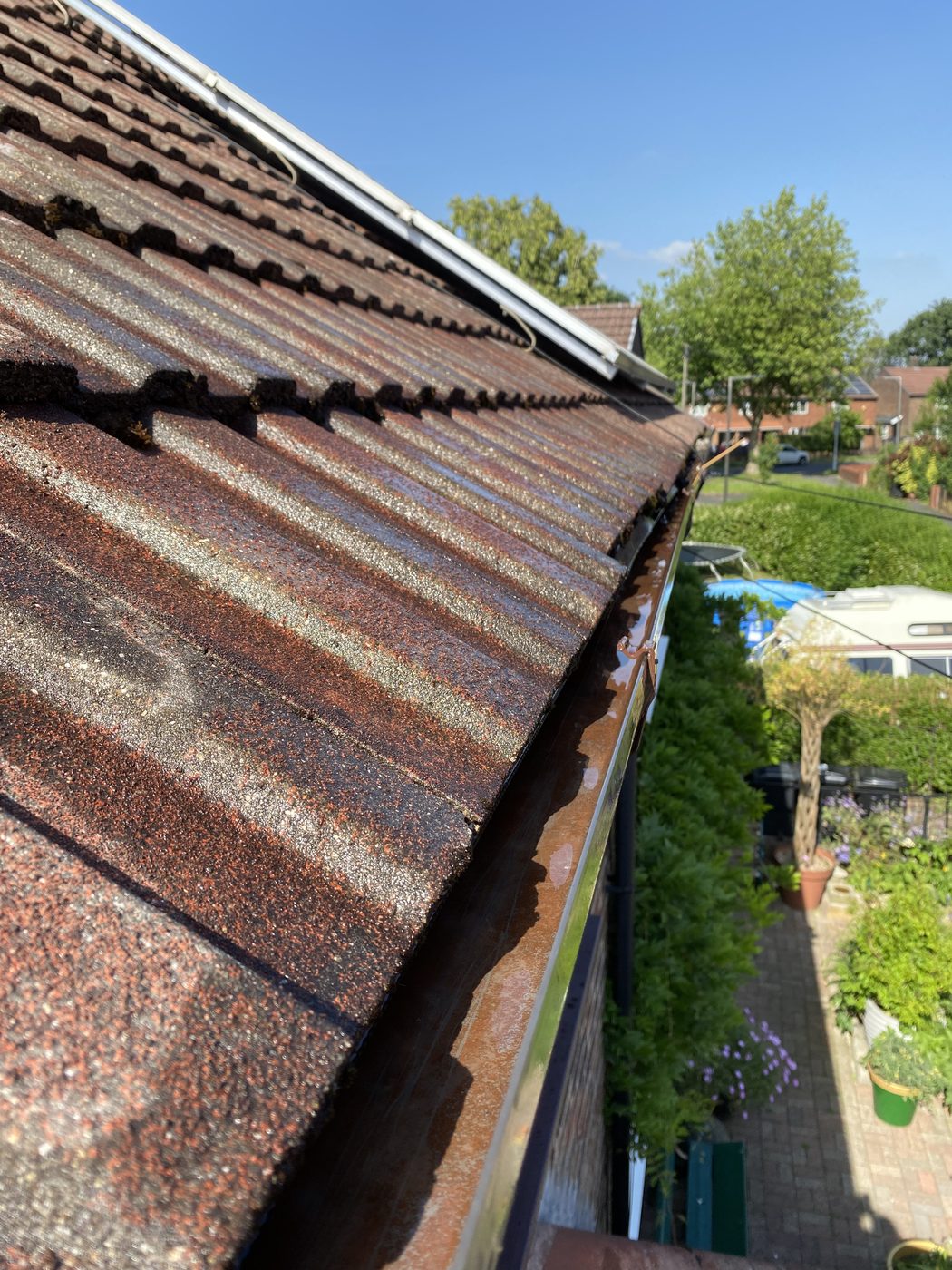 Gutter cleaning in Haslingden - after