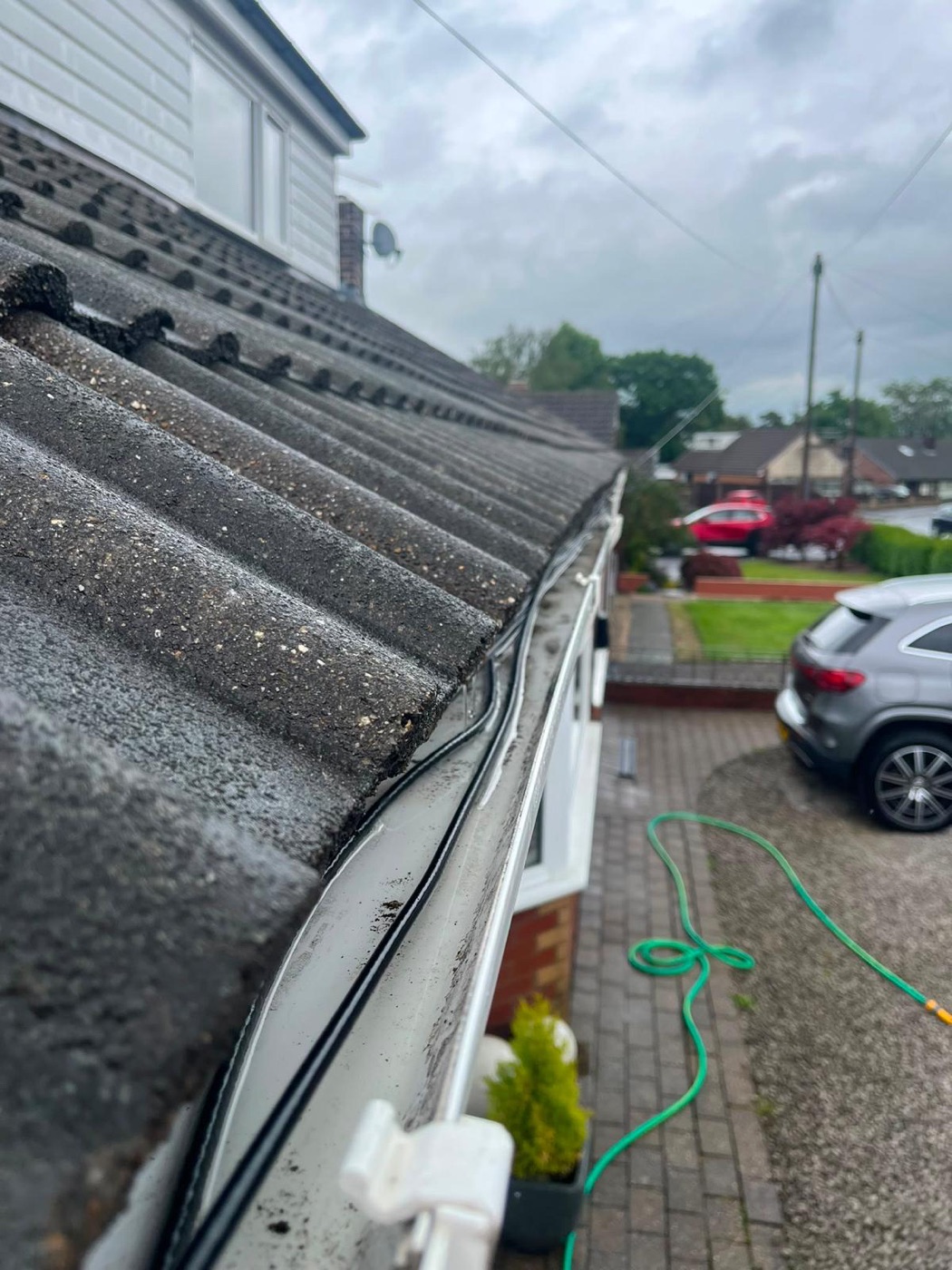 Gutter cleaning in Rishton - after